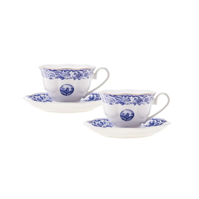 Karaca Blue Odyssey 2er Set Teetassen 220 ml