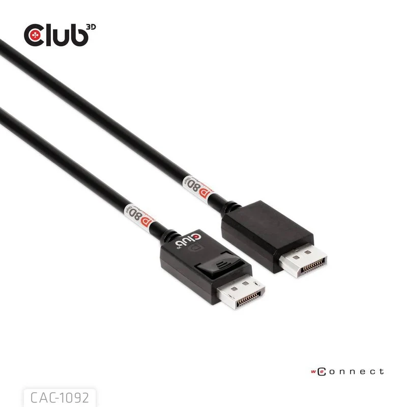 B-Ware club3D DisplayPort Kabel Anschlusskabel DisplayPort CAC-1092 Schwarz 1,6 m DP