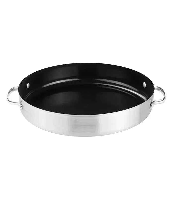 ERATEC XXL-Edelstahlpfanne Ø 32 cm – Keramik-Antihaftbeschichtung für alle Herdarten
