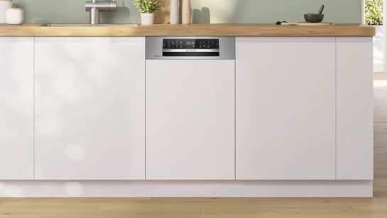 Serie 6 Teilintegrierter Geschirrspüler 45 cm Gebürsteter Stahl SPI6ZMS29E