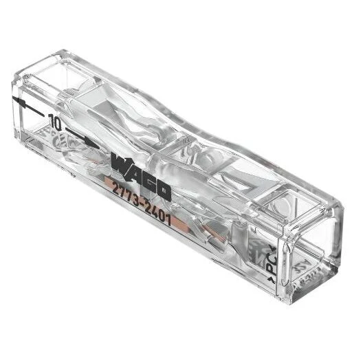 WAGO 2773-2401 PUSH WIRE Inline Splicing Connector 2-Conductor - Pack of 100