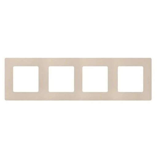 Legrand 665014 Niloé 4-Gang Cover Plate Ivory