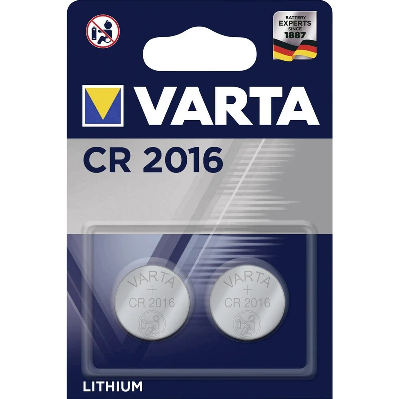 2x Varta CR2016 CR 2016 Lithium Knopfbatterie, hohe Qualität