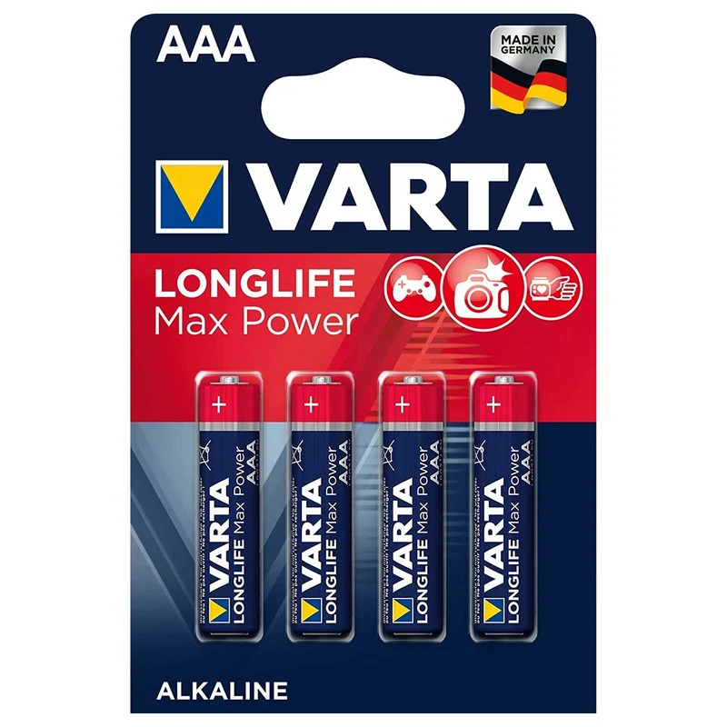 4x Varta Longlife Max Power AAA Alkaline Batterien