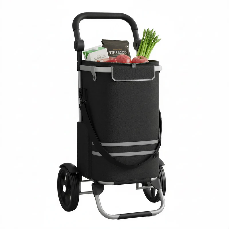 Einkaufstrolley 35 L Schwarz