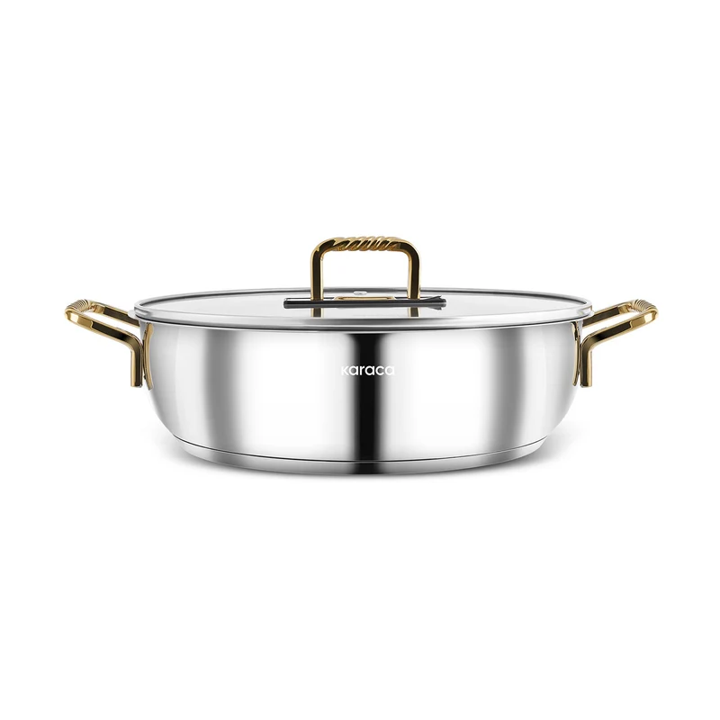 Karaca Maçka Induktionsboden Stahltopf 28 cm Gold
