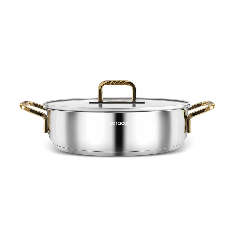 Karaca Maçka Induktionsboden Stahltopf 24 cm Gold