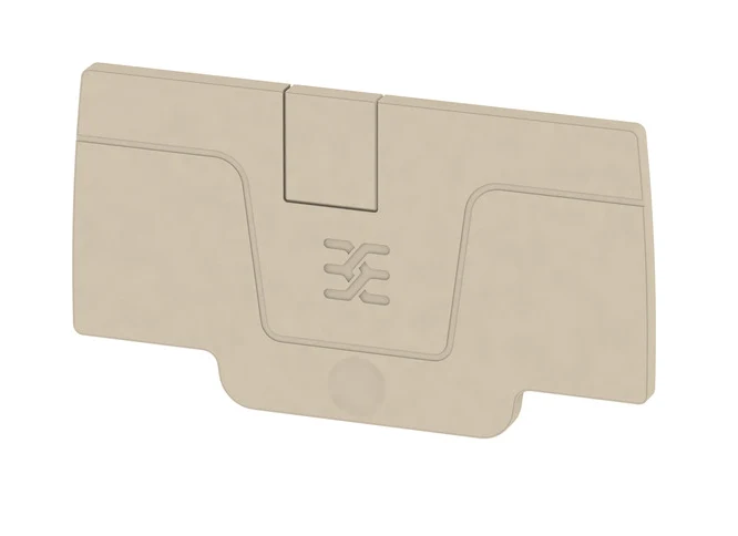 Weidmuller 2051680000 AEP 2C 4 A-Series End Plate Dark Beige