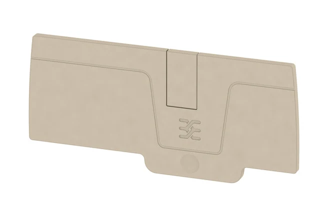 Weidmuller 1991970000 AEP 2C 6 A-Series End Plate Dark Beige