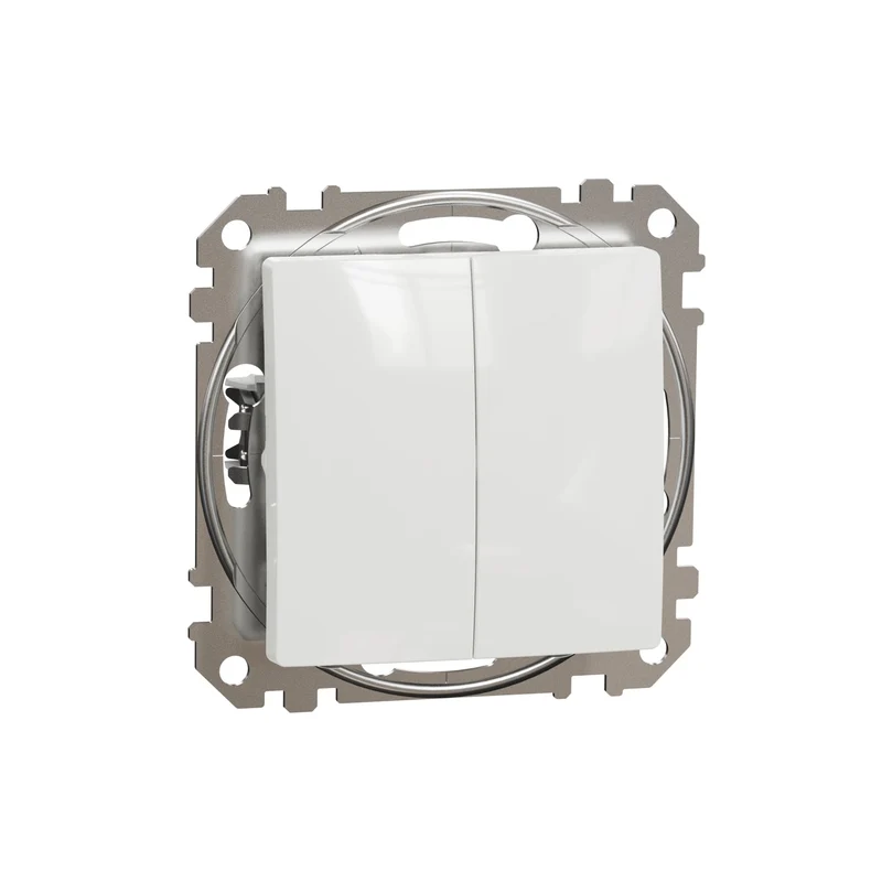 Schneider SDD111105 Sedna Two-Circuit Switch 10AX White