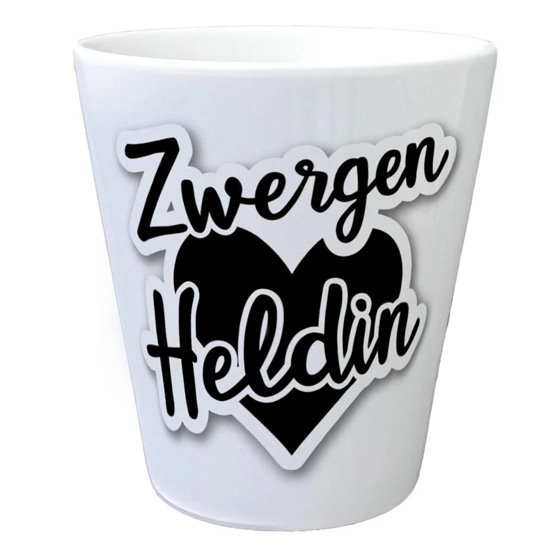 Zwergen Heldin mit Herz Blumentopf für Erzieherinnen