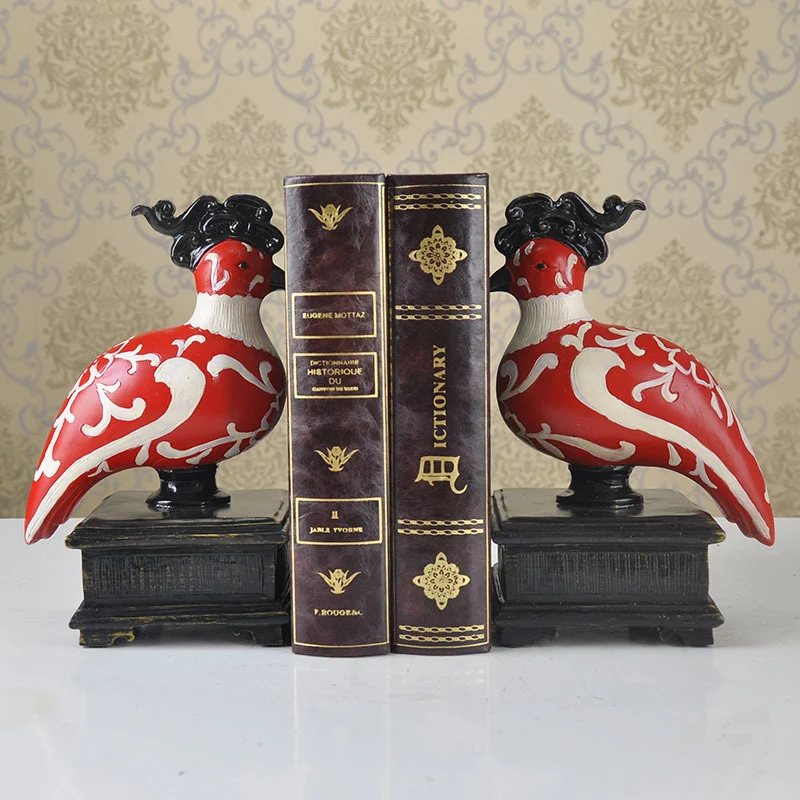 Dekorative Vogel Buchstützen
